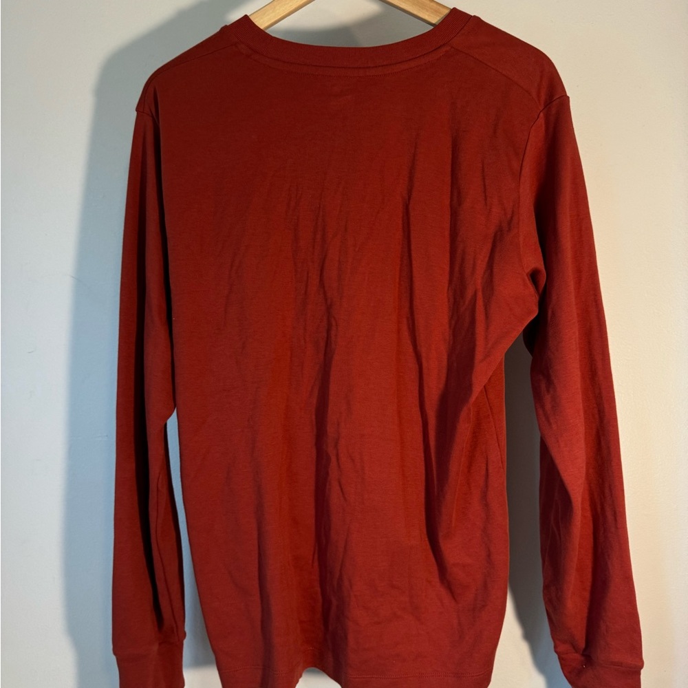 Uniqlo Small Long Sleeve Orange Rust